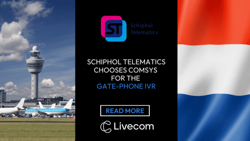 Schiphol Telematics chooses Comsys for the Gate-phone IVR