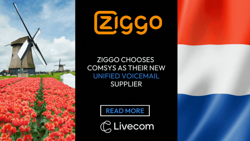 Ziggo chooses Comsys as their new Unified Voicemail supplier.