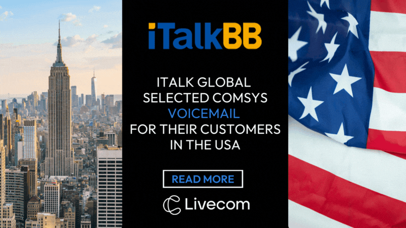 iTalk Global selected Comsys Voicemail for their Customers in the USA